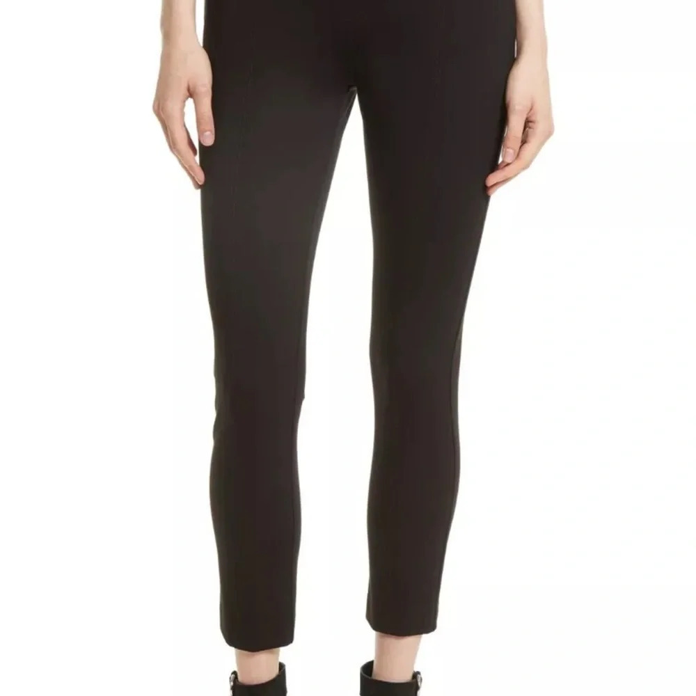 Rag & Bone Annie Silver Zip Ankle Pants Black size:10